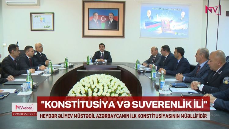 “Ümummilli Lider Heydər Əliyev müstəqil Azərbaycan Konstitusiyasının müəllifidir” mövzusunda tədbir keçirilib<font color=red> - VİDEO</font>