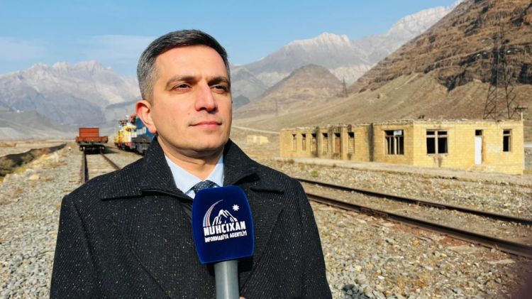 Ordubadda Ermənistanla sərhəddə dəmiryol stansiyasının tikintisinə başlanılıb