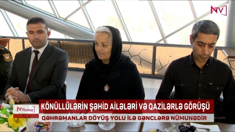 NAXÇIVANDA KÖNÜLLÜLƏRİN ŞƏHİD VƏ QAZİLƏRLƏ GÖRÜŞÜ OLUB<font color=red> - VİDEO</font>