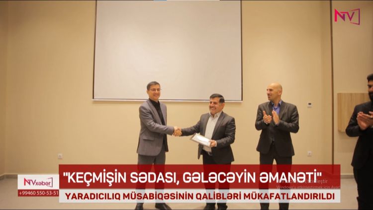 Ədəbi ssenari müsabiqəsinin qalibləri mükafatlandırılıb<font color=red> - VİDEO</font>