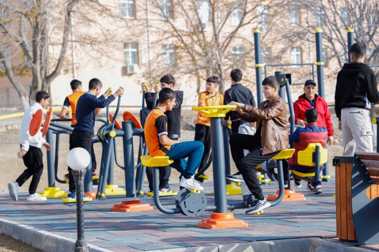 Ordubad şəhərində açıq hava idman qurğuları istifadəyə verilib<font color=red> - FOTOLAR</font>