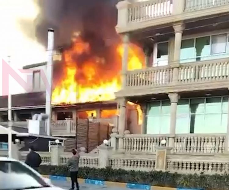 Sumqayıtda hotel yanır<font color='red'> - YENİLƏNİB</font>