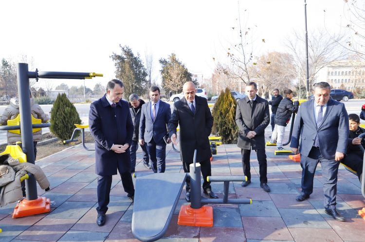 Şərur şəhərində açıq hava idman qurğuları istifadəyə verilib<font color=red> - FOTOLAR</font>