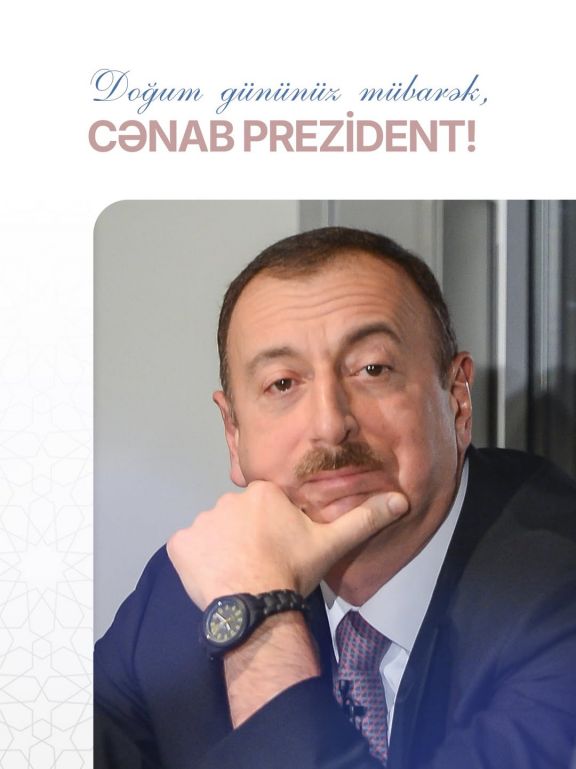 Mehriban Əliyeva Prezident İlham Əliyevi doğum günü münasibəti ilə təbrik edib