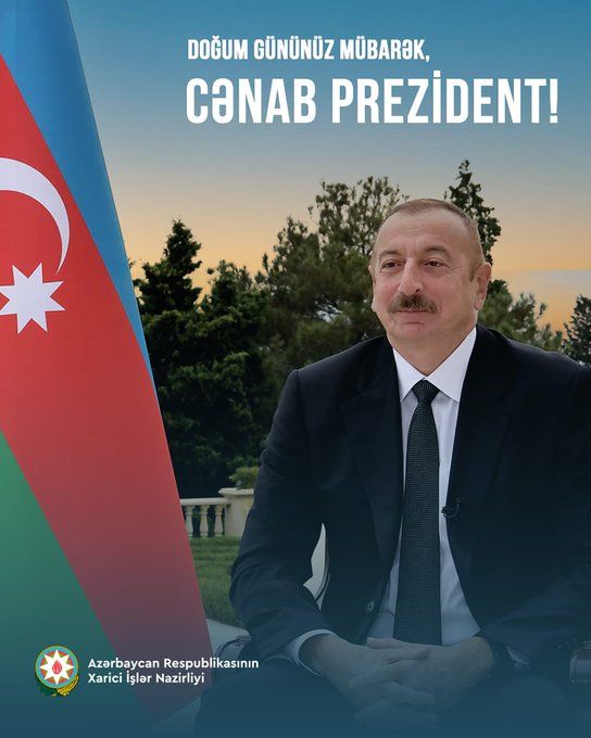 Azərbaycan XİN dövlət başçısını doğum günü münasibətilə təbrik edib