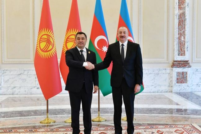 Sadır Japarov İlham Əliyevə: Qırğızıstana qarşıdan gələn səfəriniz çərçivəsində münasibətlərin inkişafı üçün zəmin yaradacağıq
