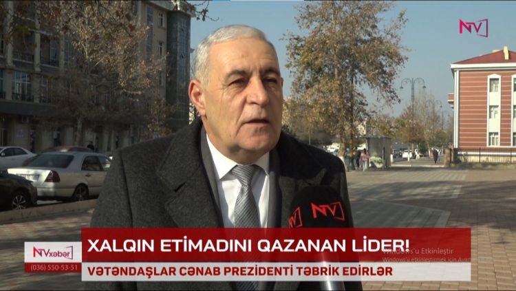 VƏTƏNDAŞLAR CƏNAB PREZİDENTİ TƏBRİK EDİRLƏR<font color=red> - VİDEO</font>