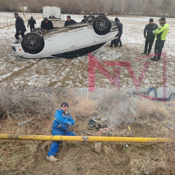 Şahbuzda avtomobil qaz xəttinə çırpılıb, 450 abonentin qazı kəsilib