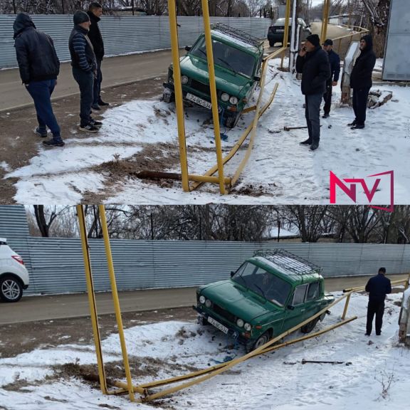 Şərurda avtomobil qaz xəttinə çırpılıb, 322 abonent qazsız qalıb