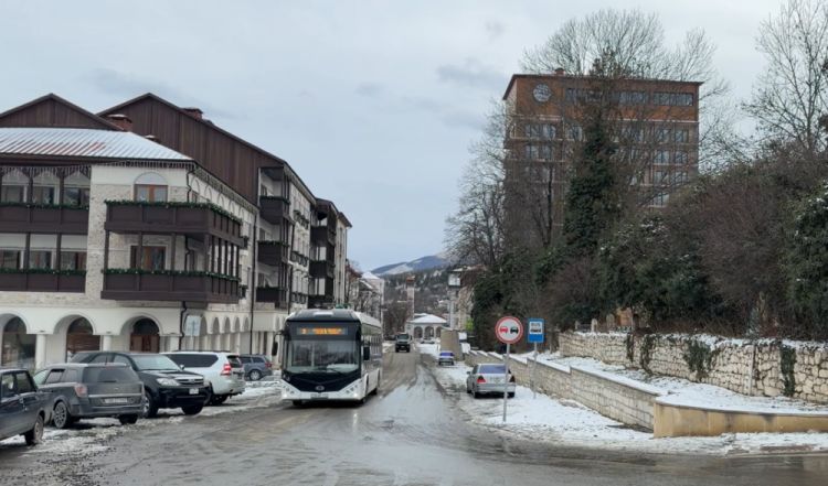 Şuşanın küçələri qardan təmizlənir<font color=red> - FOTOLAR</font>