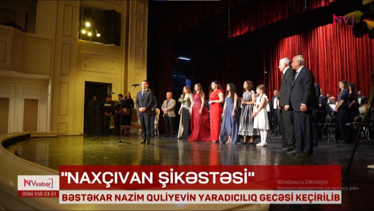 BƏSTƏKAR NAZİM QULİYEVİN YARADICILIQ GECƏSİ KEÇİRİLİB<font color=red> - VİDEO</font>