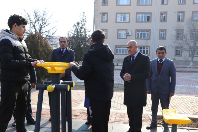 Culfada açıq hava idman qurğuları istifadəyə verilib<font color=red> - VİDEO</font>