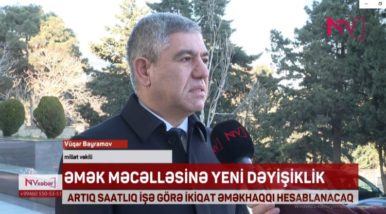 ARTIQ SAATLIQ İŞƏ GÖRƏ İKİQAT ƏMƏKHAQQI HESABLANACAQ<font color=red> - VİDEO</font>