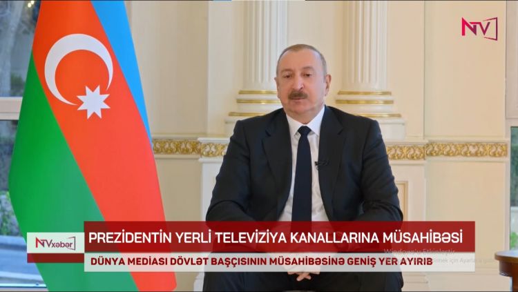 DÜNYA MEDİASI DÖVLƏT BAŞÇISININ MÜSAHİBƏSİNƏ GENİŞ YER AYIRIB<font color=red> - VİDEO</font>