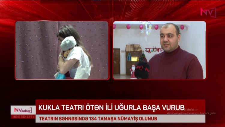 KUKLA TEATRI ÖTƏN İLİ UĞURLA BAŞA VURUB<font color=red> - VİDEO</font>