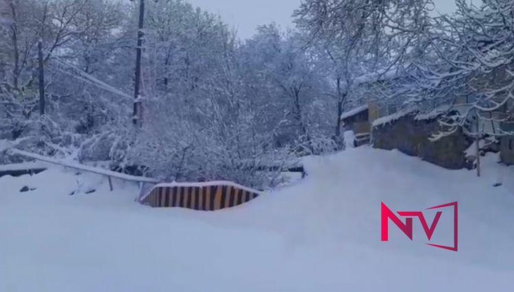 Naxçıvanda qar örtüyünün qalınlığı 56 sm-ə çatıb