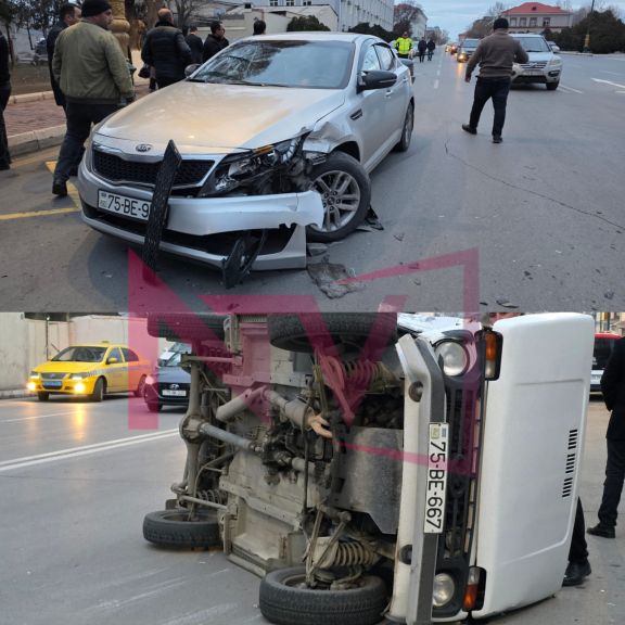 Naxçıvan şəhərində yol-nəqliyyat hadisəsi baş verib