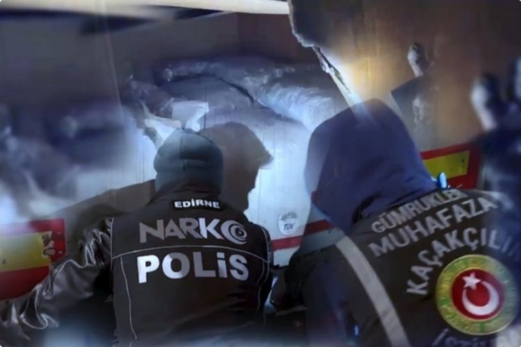 Türkiyədə əməliyyat zamanı 290 kq-a yaxın narkotik aşkarlanıb