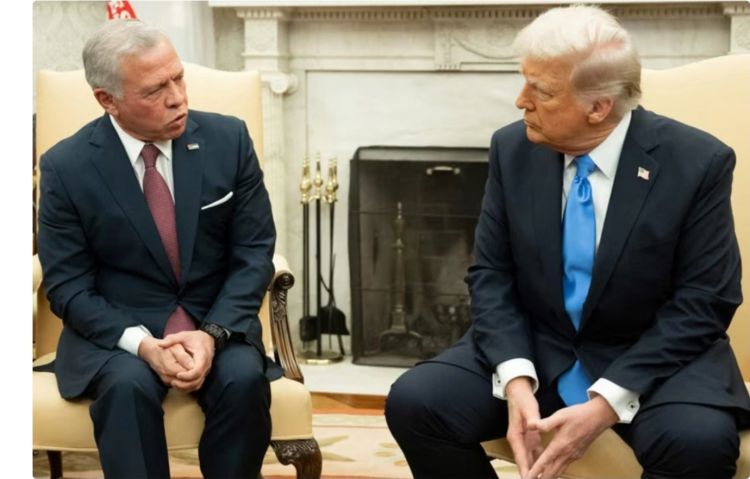 Tramp İordaniya Kralını Qəzza üzrə Sülh Şurasına qoşulmağa dəvət edib