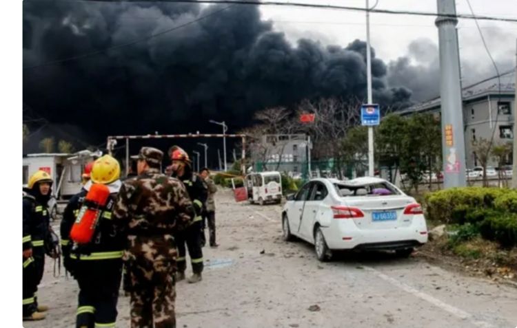 Çində zavodda baş verən partlayışda iki nəfər ölüb, 66 işçi yaralanıb