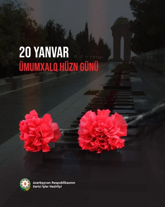 Ceyhun Bayramov 20 Yanvar şəhidlərini anıb