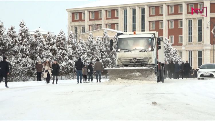 NAXÇIVANDA QARIN YARATDIĞI ÇƏTİNLİKLƏR ARADAN QALDIRILIB<font color=red> - VİDEO</font>