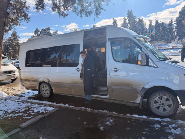 İlk köç karvanı Xankəndi şəhərinə çatıb<font color=red> - FOTOLAR</font>