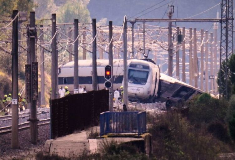 İspaniyada daha bir dəmir yolu qəzası baş verib