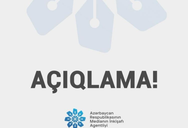 MEDİA: Cəmiyyəti yalnız rəsmi mənbələrin verdiyi informasiyaya inanmağa səsləyirik