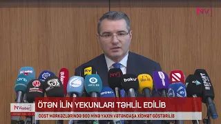 DOST MƏRKƏZLƏRİNDƏ 900 MİNƏ YAXIN VƏTƏNDAŞA XİDMƏT GÖSTƏRİLİB<font color=red> - VİDEO</font>