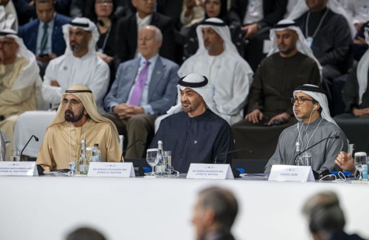 BƏƏ Prezidenti Dubayda Ümumdünya Laureatlar Sammitinin açılışında iştirak edib<font color=red> - FOTOLAR</font>