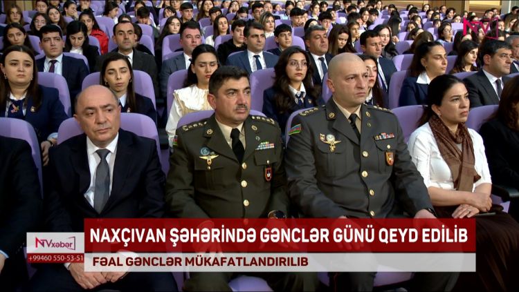 NAXÇIVAN ŞƏHƏRİNDƏ GƏNCLƏR GÜNÜ QEYD OLUNUB<font color=red> - VİDEO</font>