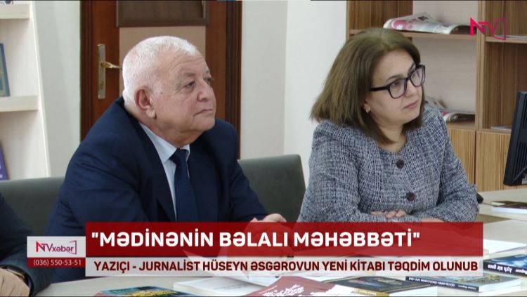 YAZIŞI - JURNALİST HÜSEYN ƏSGƏROVUN YENİ KİTABI TƏQDİM OLUNUB<font color=red> - VİDEO</font>