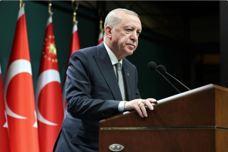 Ərdoğan İlham Əliyevi "Zayed İnsan Qardaşlığı Mükafatı" alması münasibətilə təbrik edib