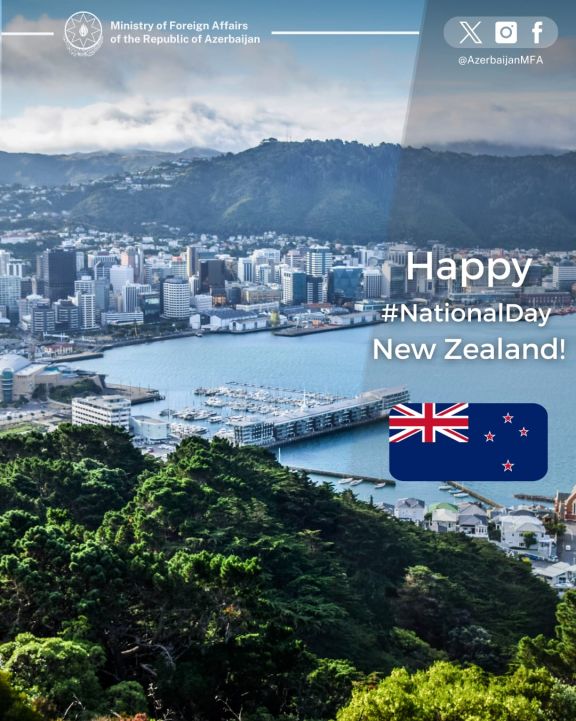 Azərbaycan XİN Yeni Zelandiyanı Milli Günü münasibətilə təbrik edib