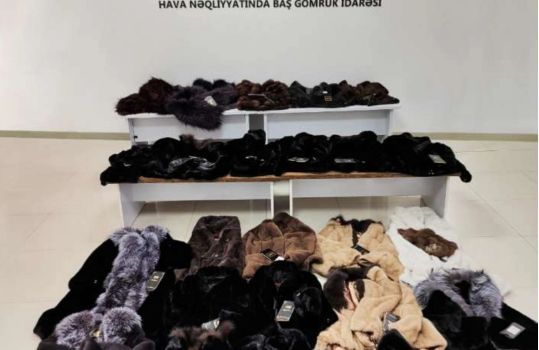 Azərbaycan gömrükçüləri xəz dəri məmulatları aşkar edib