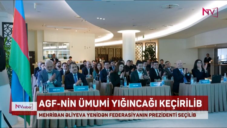 Mehriban Əliyeva yenidən Azərbaycan Gimnastika Federasiyasının prezidenti seçilib<font color=red> - VİDEO</font>