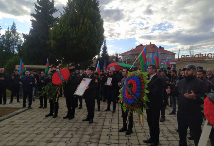 İtkin şəhid Cavanşir Həsənovun nəşi Balakəndə torpağa tapşırılıb