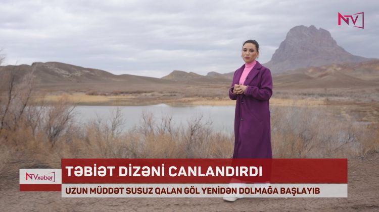 UZUN MÜDDƏT SUSUZ QALAN DİZƏ GÖLÜ YENİDƏN DOLMAĞA BAŞLAYIB<font color=red> - VİDEO</font>