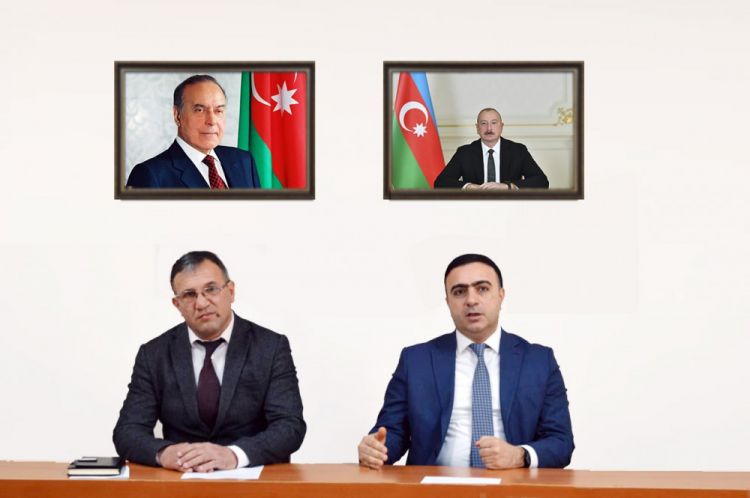 Nazirlikdə təcrübəçi tələbələrlə görüş keçirilib<font color=red> - FOTOLAR</font>