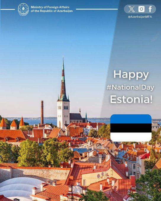 Azərbaycan XİN Estoniyanı təbrik edib