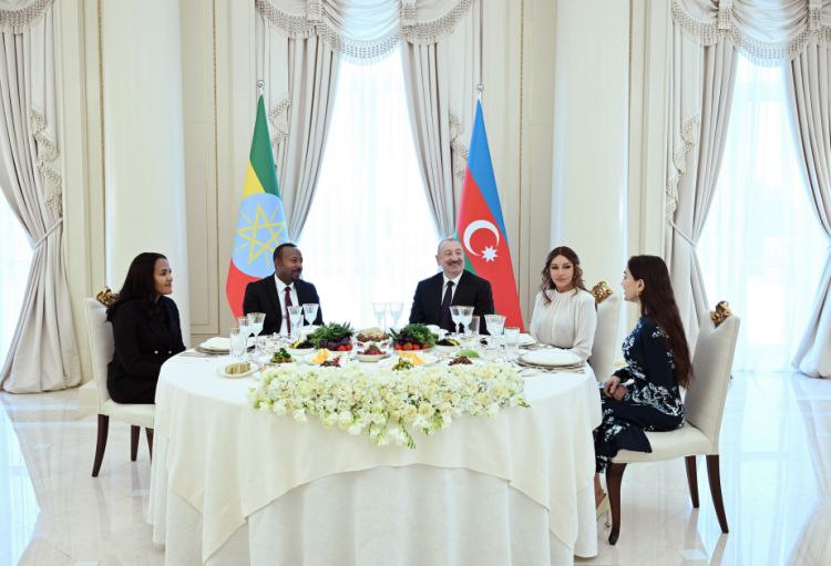 Efiopiyanın Baş nazirinin şərəfinə rəsmi nahar