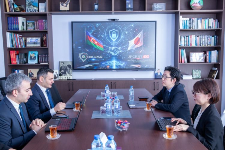 Yaponiyalı mütəxəssislərlə kritik informasiya infrastrukturunun mühafizəsi barədə təcrübə mübadiləsi aparılıb<font color=red> - FOTOLAR</font>