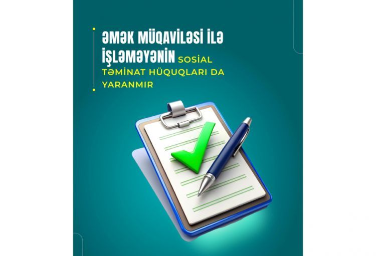 Nazirlik: Əmək müqaviləsi ilə işləməyənin sosial təminat hüquqları yaranmır