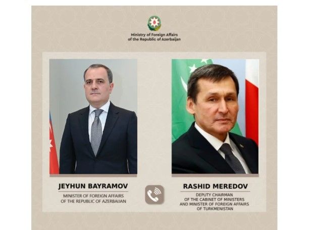 Ceyhun Bayramov türkmənistanlı həmkarı ilə İranın Naxçıvana dron hücumlarını müzakirə edib