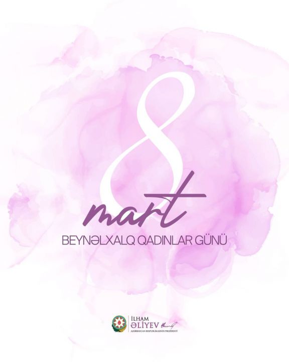 Prezident İlham Əliyevin sosial media hesablarında Beynəlxalq Qadınlar Günü münasibətilə paylaşım edilib