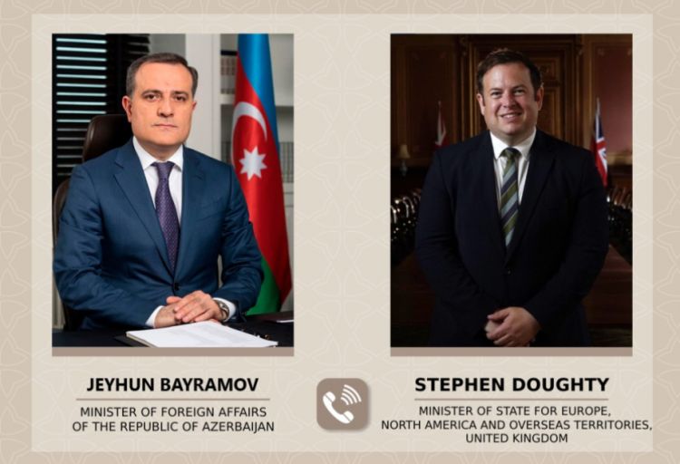 Ceyhun Bayramovun Birləşmiş Krallığın dövlət naziri ilə telefon danışığı olub