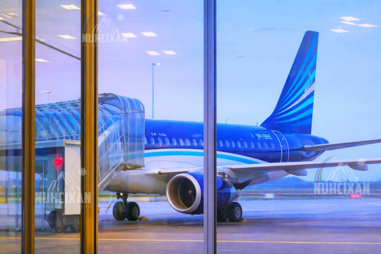 Bakıdan havaya qalxan sərnişin təyyarəsi Naxçıvana eniş edib