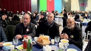  NAXÇIVANDA ŞƏHİD AİLƏLƏRİ VƏ QAZİLƏR ÜÇÜN İFTAR SÜFRƏSİ TƏŞKİL OLUNUB<font color=red> - VİDEO</font>