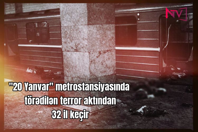 "20 Yanvar" metrostansiyasında törədilən terror aktından 32 il keçir